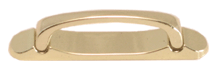 80MM BRASS PULL WITH BRASS BACKPLATE